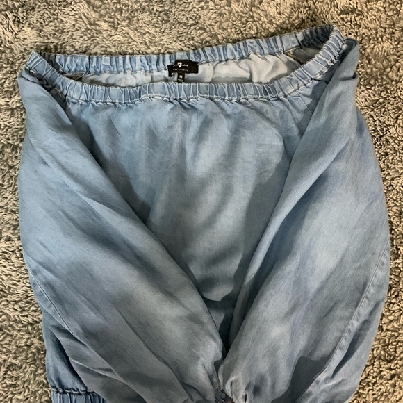 7 For all mankind Off shoulder top M - Picture 7 of 10